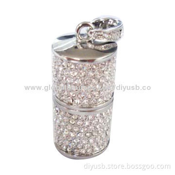 Jewelry USB Flash Drive with 64, 128, 256, 512MB 1-32GB Capacity